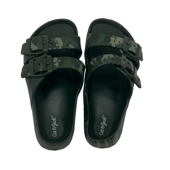 Cat & Jack Green Camouflage Slip-On Waterproof Sandals Size 13 Toddler - Picture 5 of 9